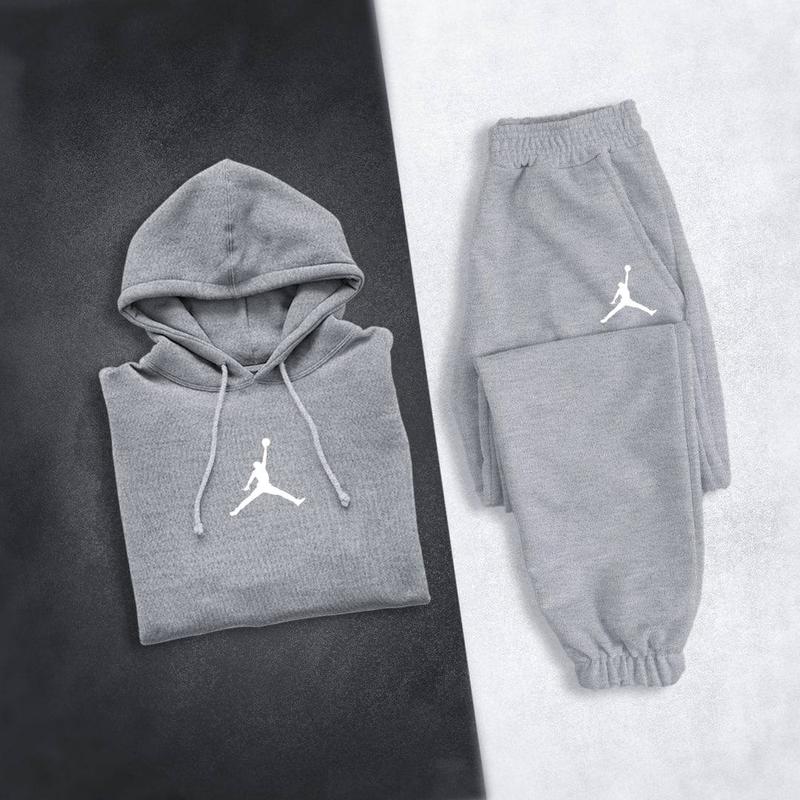 Спортивный костюм мужской зимний nike jordan на флисе джордан серый ...