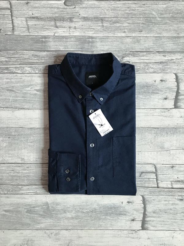 Рубашка мужская синяя burton menswear — цена 902 грн в каталоге Рубашки ...