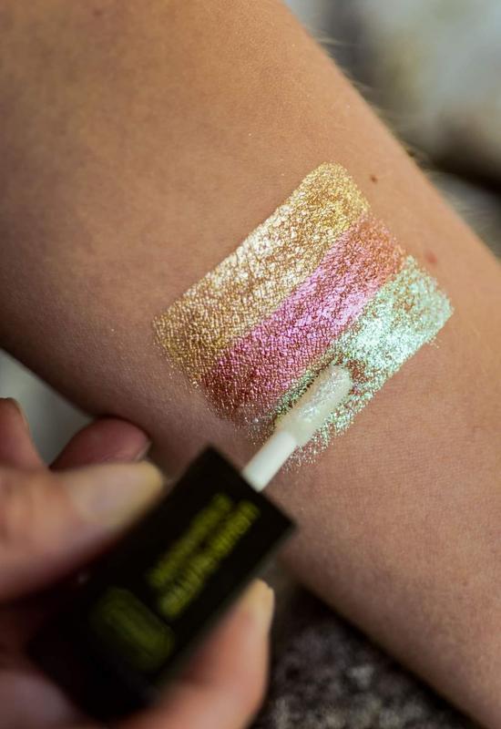 Рожеві глітерні рідкі тіні wibo liquid glitter eyeshadow 3 — цена 80