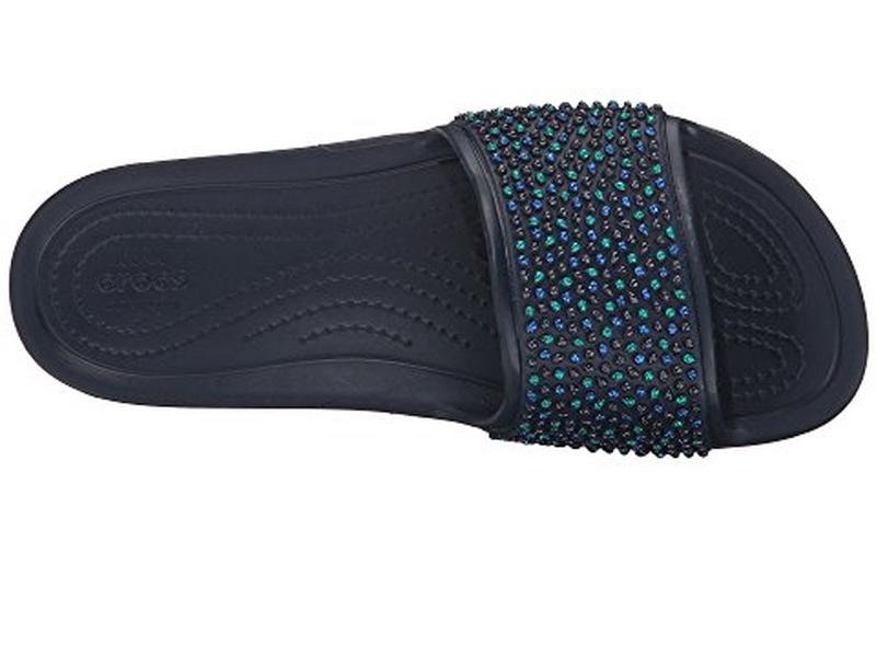 crocs embellished slide