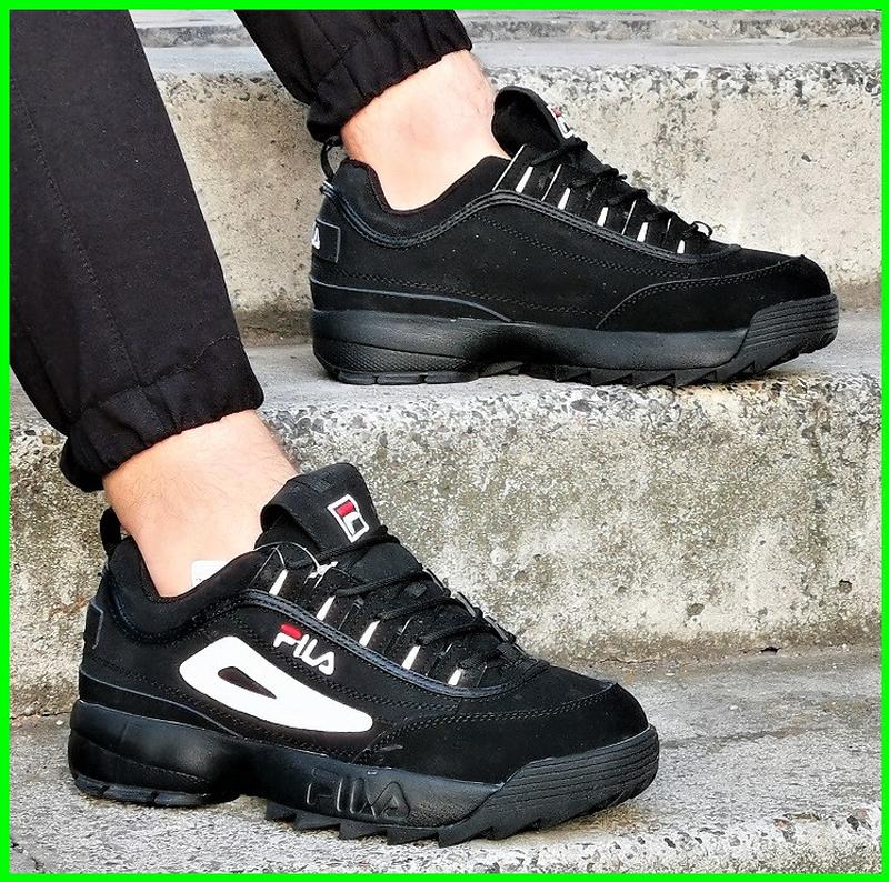 Кросівки fila disruptor чорні філа чоловічі (розміри: 41,42,43,44,45 ...