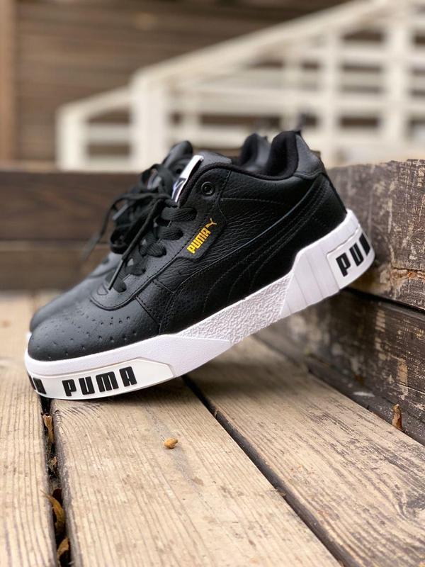 Puma cali black clearance white
