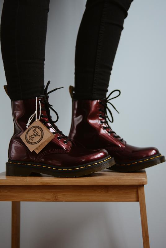 dr martens vegan chrome oxblood