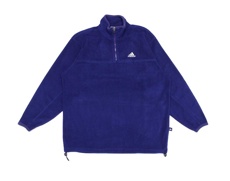 Винтажная флисовая кофта adidas vintage 2000 logo fleece jacket адидас ...