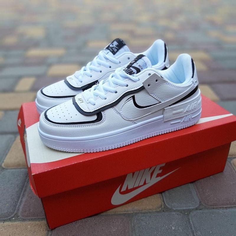 Кроссовки женские nike air force 1 shadow летние, кожаные найк аир форс ...