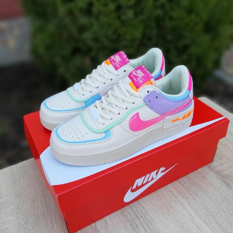 Кроссовки женские nike air force 1 shadow летние, найк аир форс шедоу ...