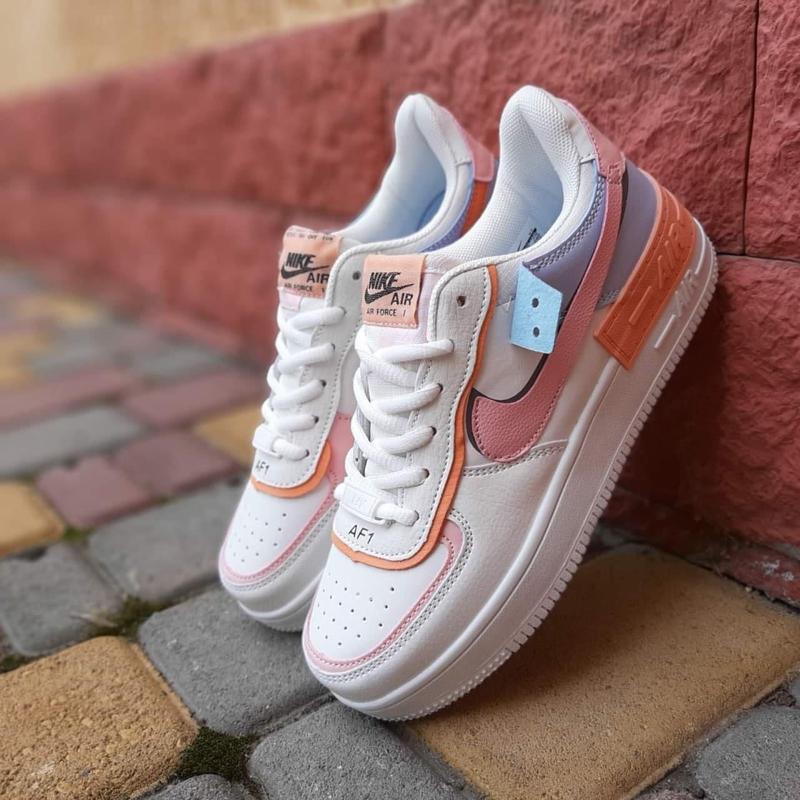 Кроссовки женские nike air force 1 shadow летние, кожаные найк аир форс ...