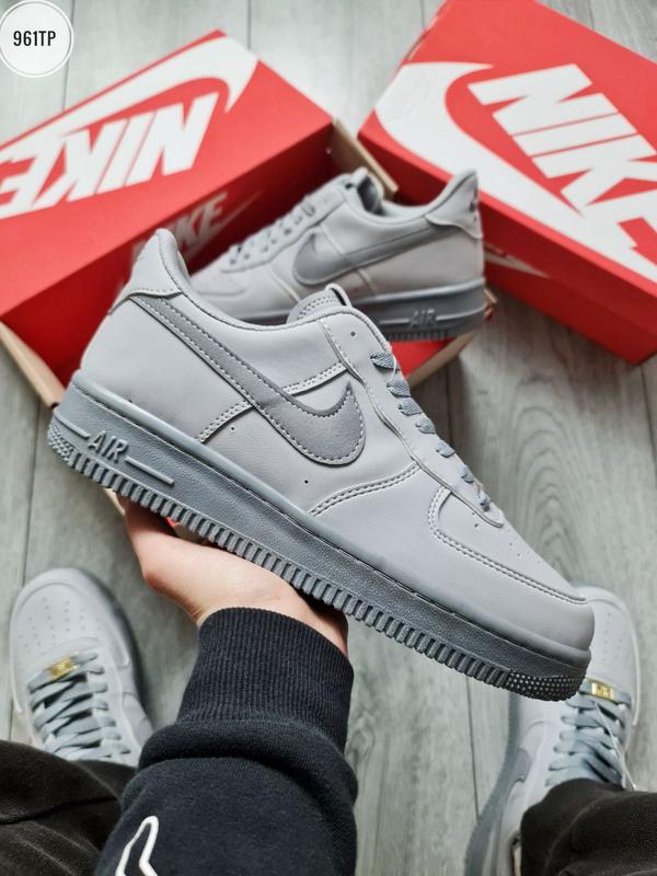 Nike air force 1 low light grey, кросівки чоловічі найк форс мужские ...