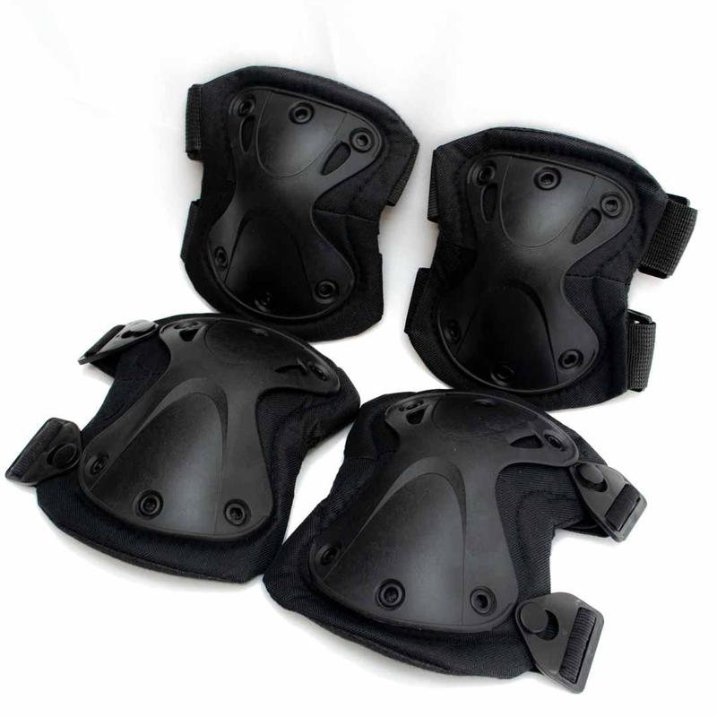 Наколенники + налокотники тактические быстросъемные армейские защитные ...