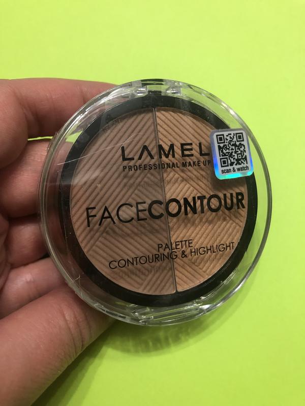 Палетка для скульптурирования лица lamel professional face contour ...