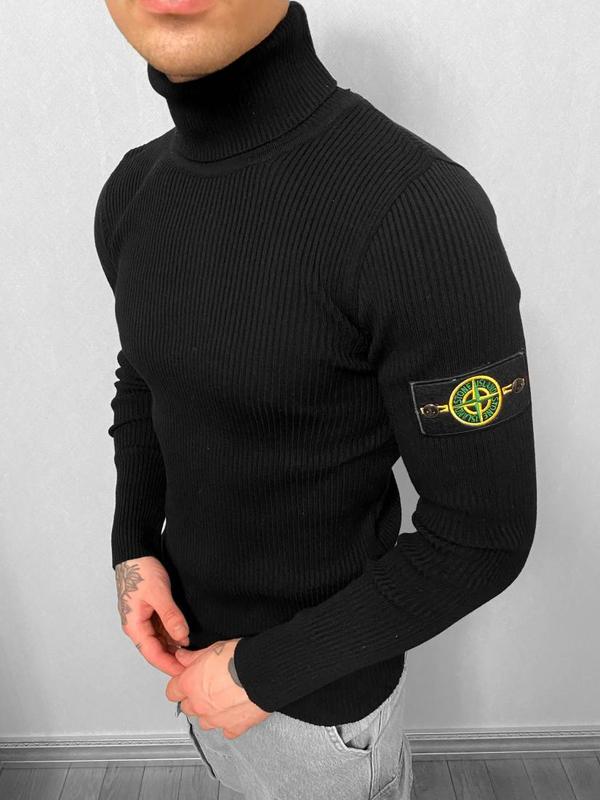 Свитер stone island черный мужской / кофта стон айленд купить — цена ...