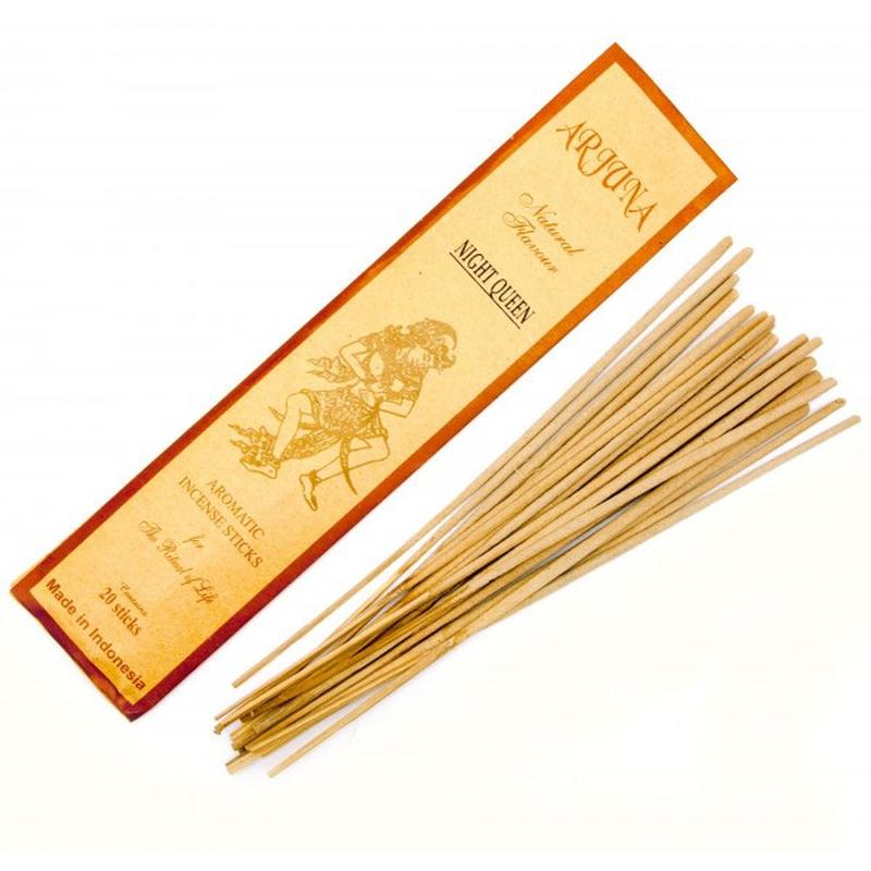 Светлые пыльцевые благовония ночная королева night queen arjuna 20 шт