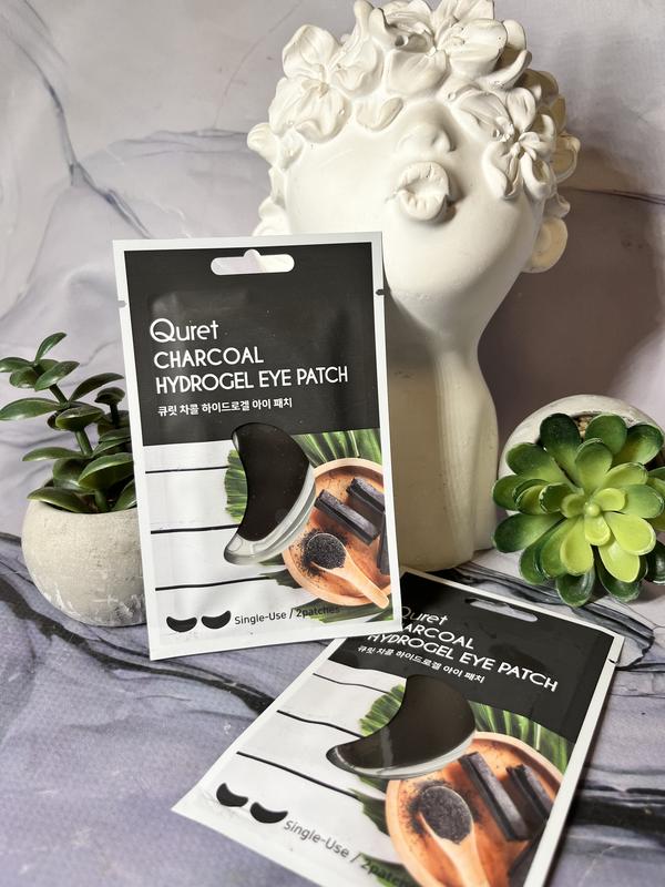Оригінал патчі під очі quret charcoal hydrogel eye patch оригинал патчи