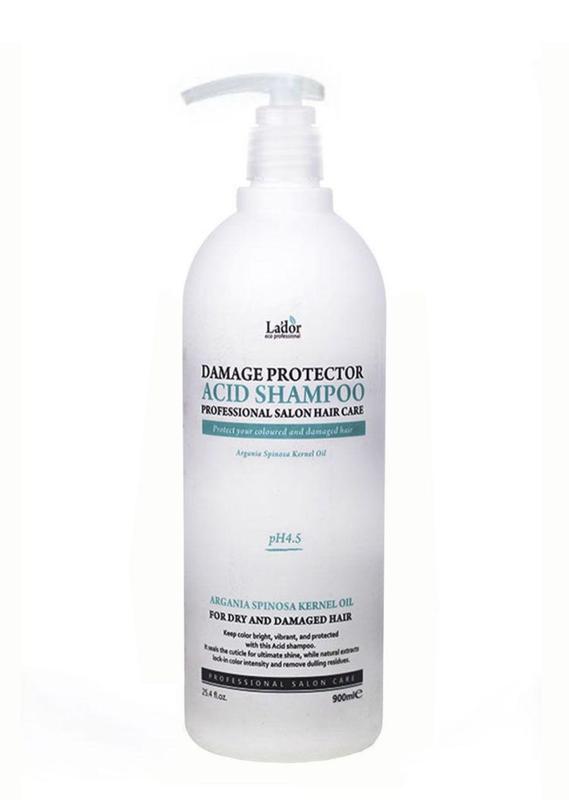 Безщеточный шампунь с ph 4.5 la’dor damage protector acid shampoo, 900 ...