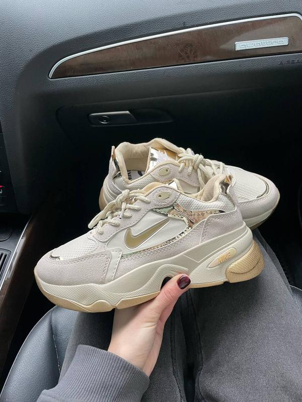 Nike pro beige, жіночі кросівки найк про бежеві, женские кроссовки найк ...