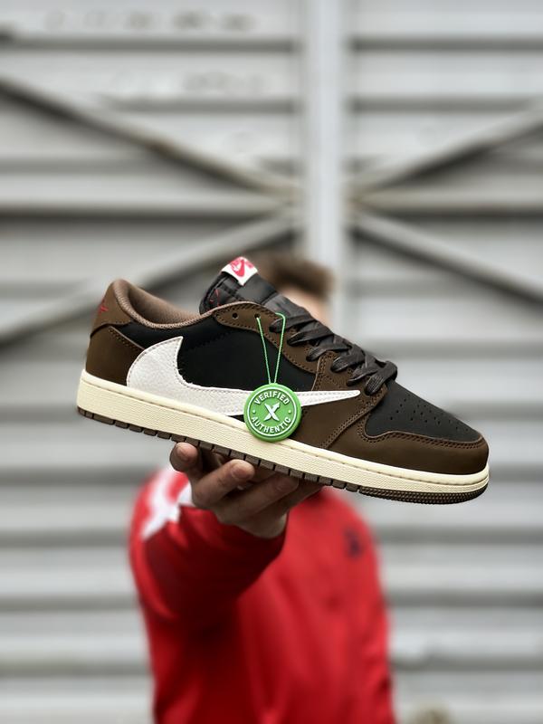Крутейшие мужские кроссовки travis scott x nike air jordan 1 low dark