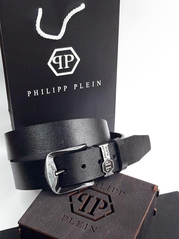 Ремінь пояс чоловічий шкіряний в стилі philipp plein / ремень пояс ...