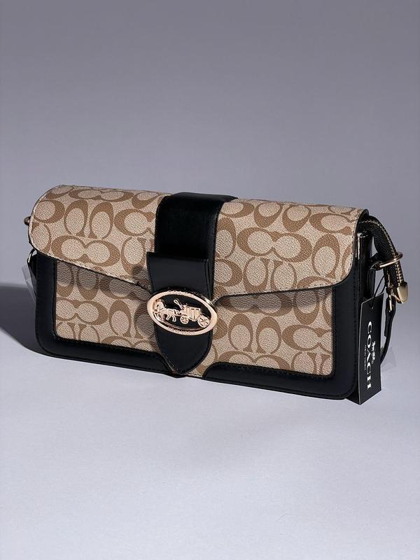 Сумка коуч coach tabby cream shoulder bag in signature canvas — цена ...