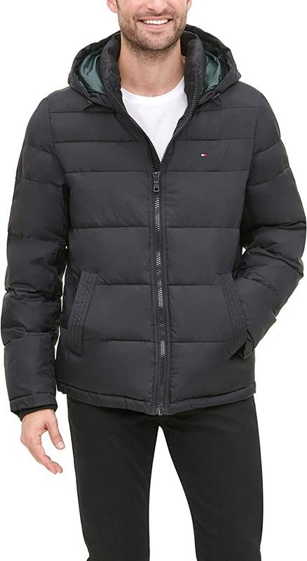 1, теплая зимняя черная мужская куртка tommy hilfiger томми хилфигер ...