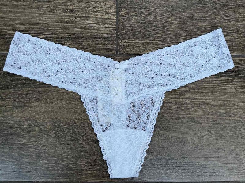 1, мягкие белые кружевные трусики стринги tanga gilly hicks джилли хикс ...