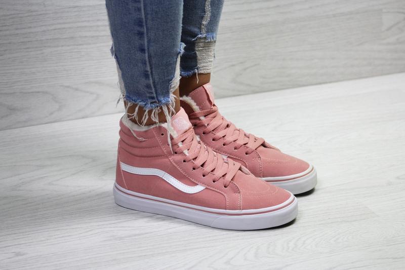 Кеды женские vans зимние высокие кеды в стиле ванс стильные ...