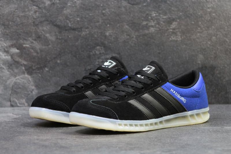 Кеды мужские adidas humburg летние, замшевые кеды в стиле адидас для ...