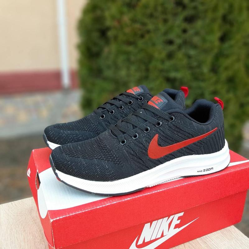 Черные мужские кроссовки в стиле nike zoom демисезонные кросовки из ...