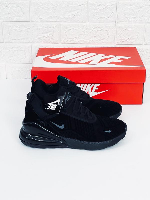 Кроссовки мужские nike air max 270 замш кросовки найк аир макс черные ...