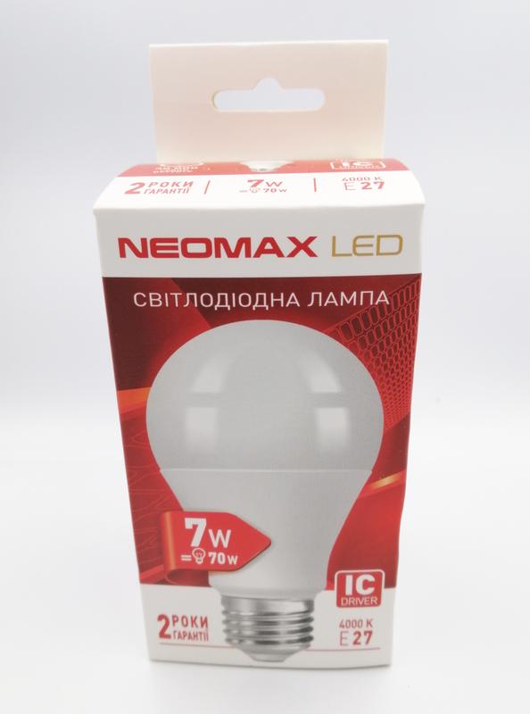 Світлодіодна led-лампочка neomax 7w — 70 вт — ціна 80 грн у каталозі ...