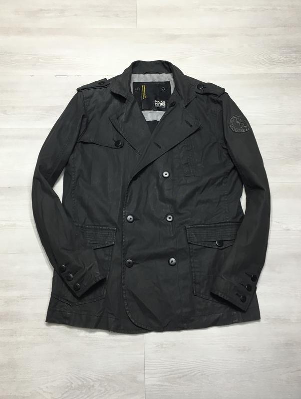 Фирменная вощеная мужская куртка жакет штормовка jack & jones оригинал ...