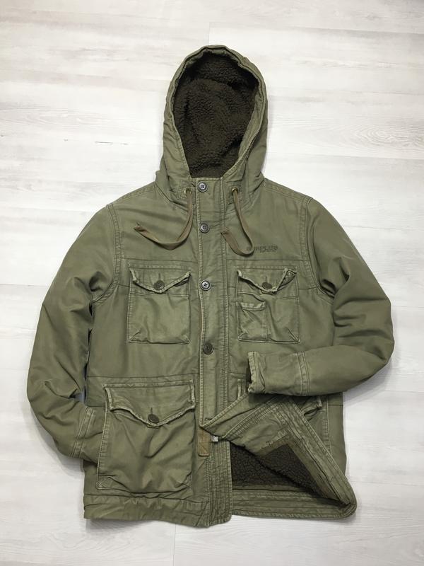 Military мілітарі зимова міцна чоловіча куртка паратрупер surplus raw