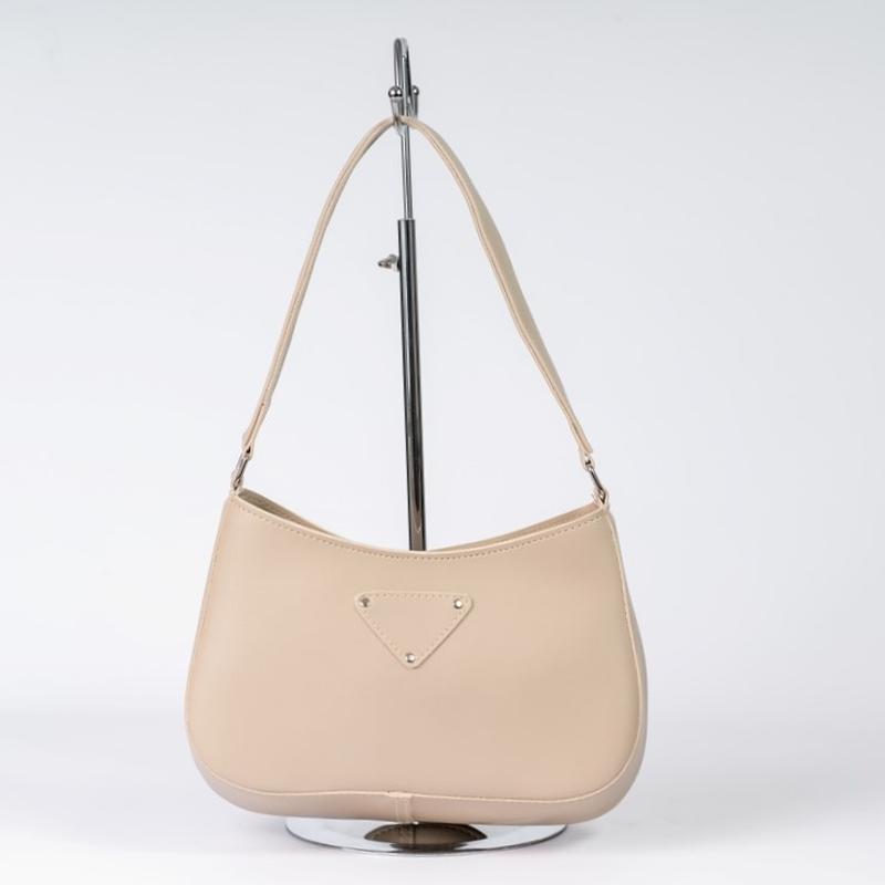 Женская сумка багет бежевая сумка на плечо бежевый клатч багет сумка ...