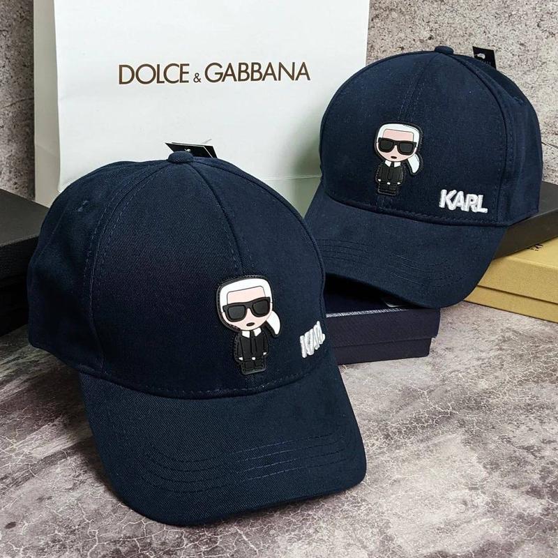 Мужская кепка karl lagerfeld черная / брендовые кепки карл для мужчин ...