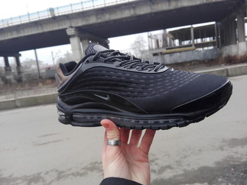 nike air max deluxe black & dark grey