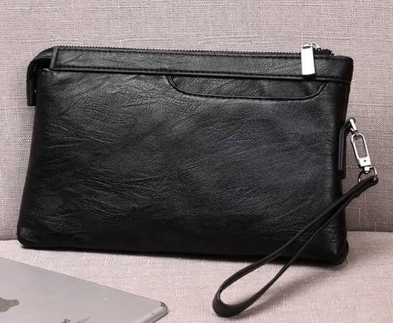 Большой мужской клатч барсетка эко кожа, кошелек портмоне для мужчин ...