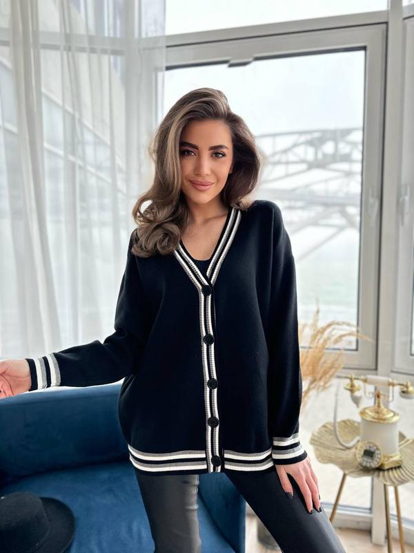 Кардиган кофта на пуговицах вязаная — цена 850 грн в каталоге Кардиганы ...