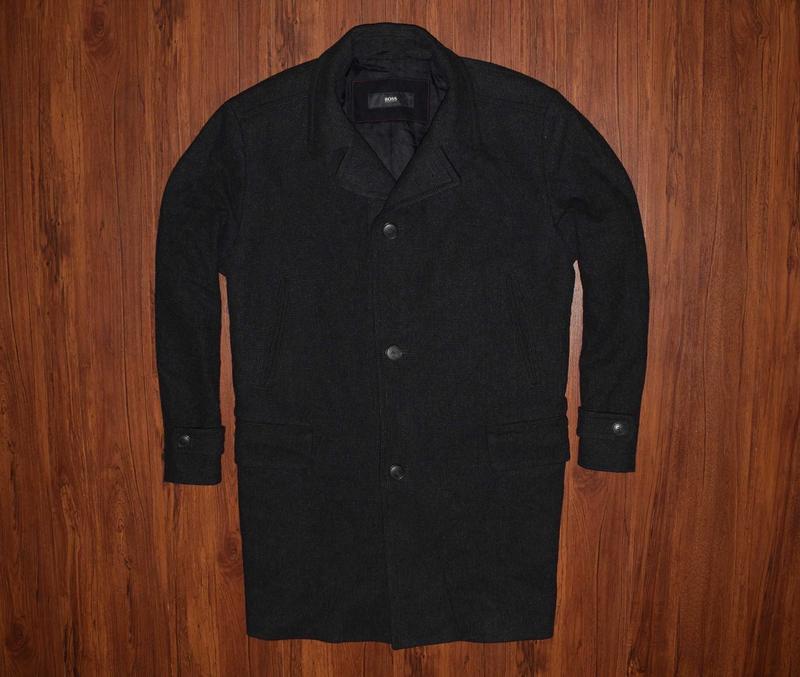 Hugo boss wool coat мужское премиальное шерстяное пальто хуго босс ...