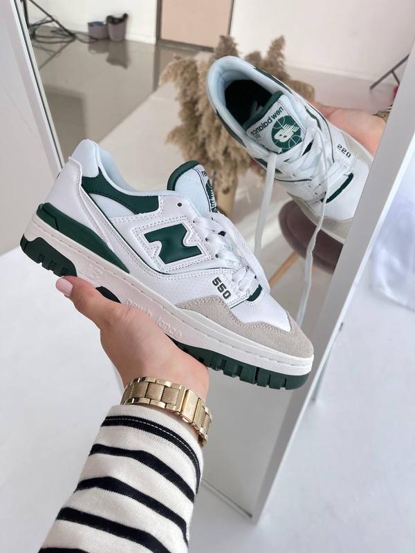 Женские кроссовки new balance 550 white green — цена 2440 грн в ...