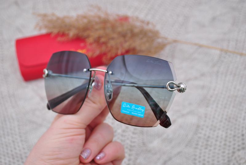 Фирменные солнцезащитные безоправные очки rita bradley polarized rb9001 ...