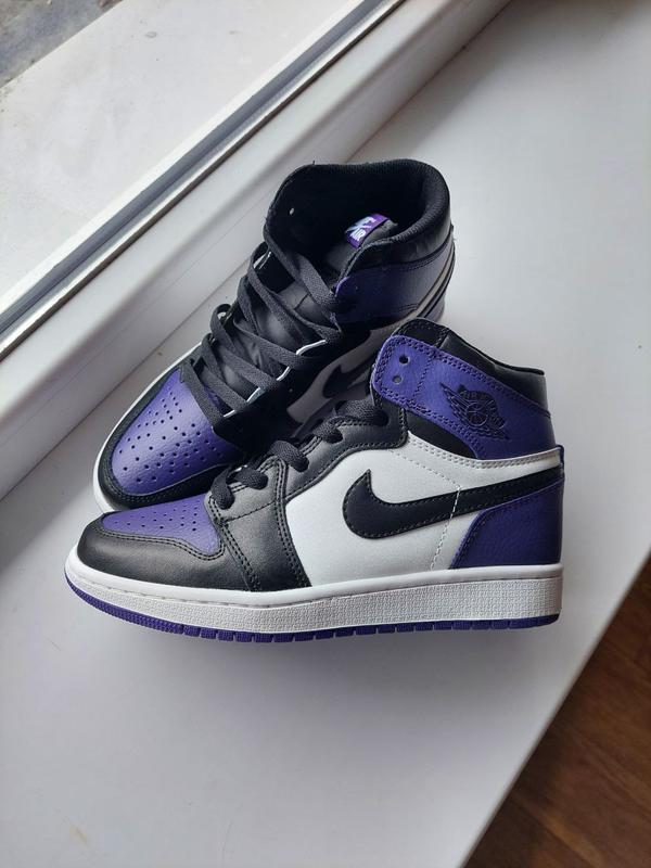 Мужские молодежные кожаные кроссовки nike air jordan 1🆕 высокие ...