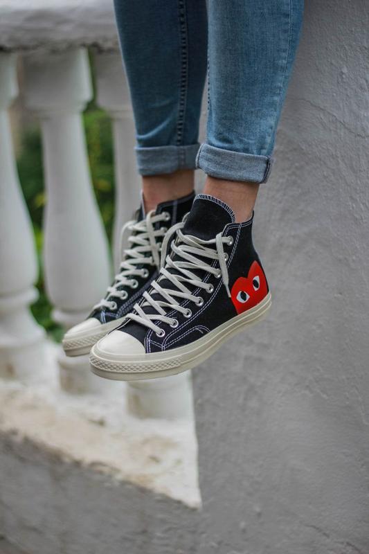 Женские стильные кеды converse comme des garcons конверс — цена 2049 ...