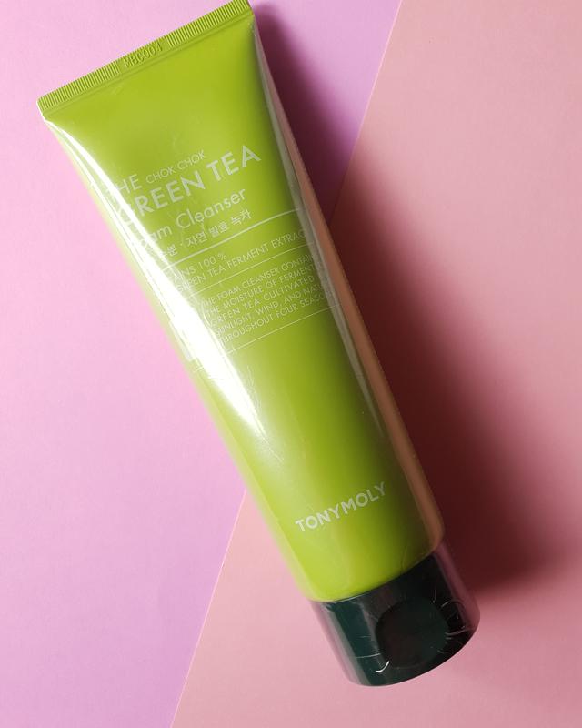 tonymoly the chok chok green tea foam cleanser