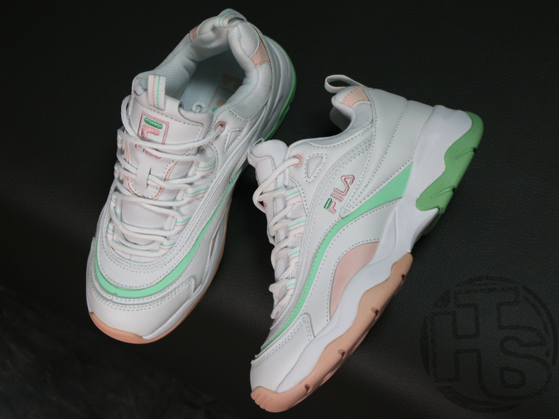 fila ray white pink