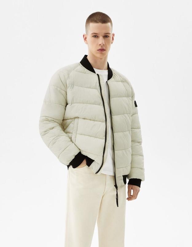 Bershka оригинал новый мужской бомбер куртка демисезонная пуфер ...
