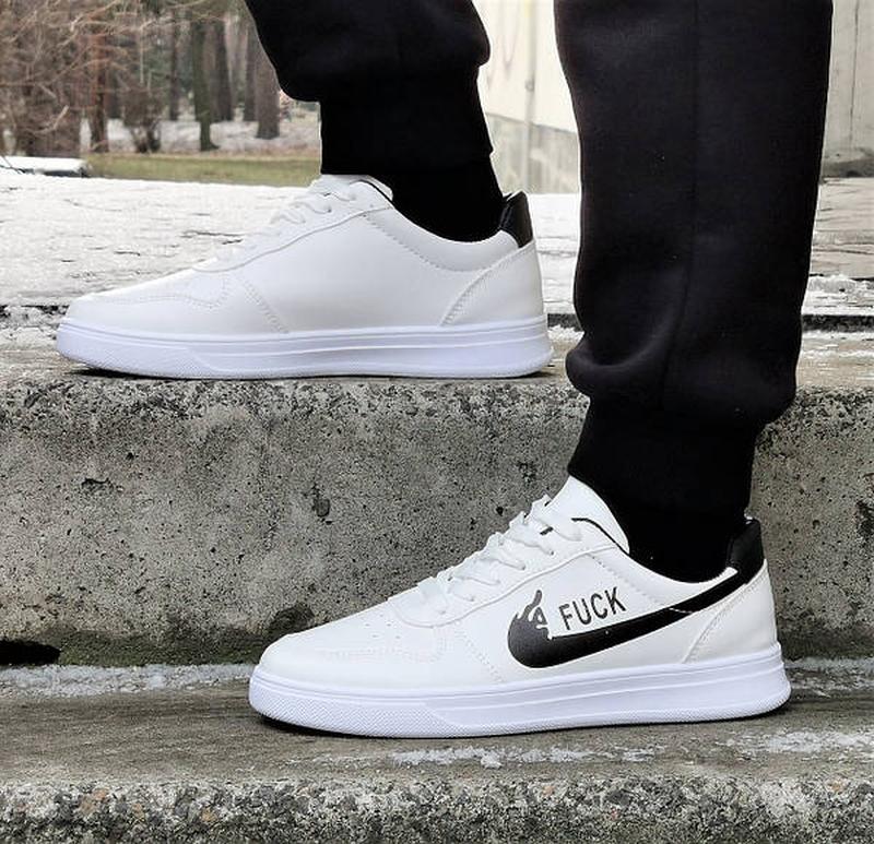 Мужские белые кроссовки найк nike — цена 1300 грн в каталоге Кроссовки ...