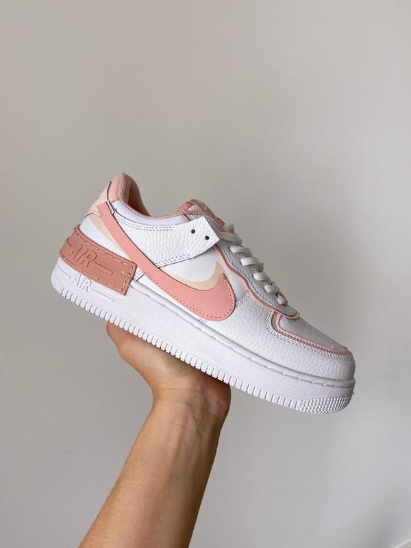 nike air force shadow white and pink