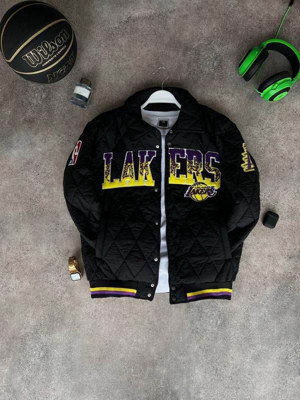 Брендовый мужской бомбер/качественный бомбер lakers на каждый день ...