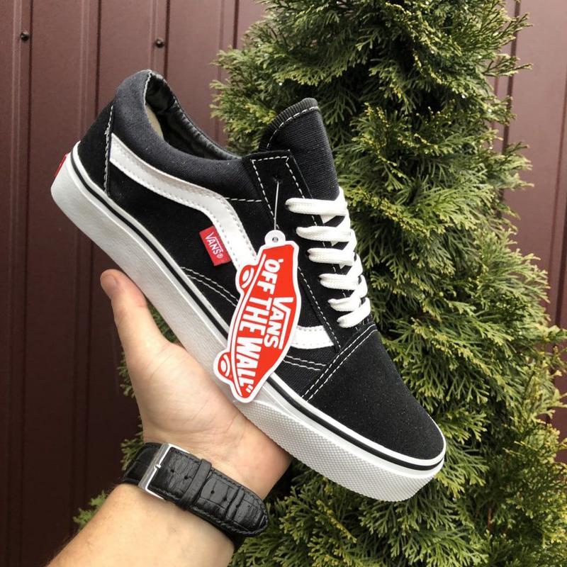 Мужские кеды vans old skool текстильные черно-белые — цена 1520 грн в ...