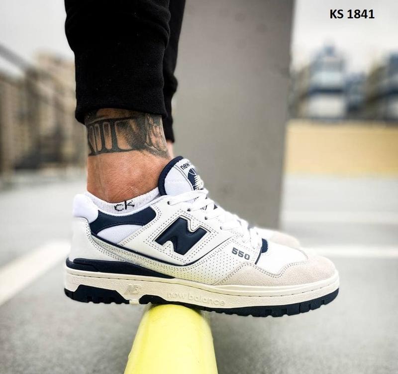 Кроссовки new balance 550 (бело/синие) — цена 2350 грн в каталоге ...
