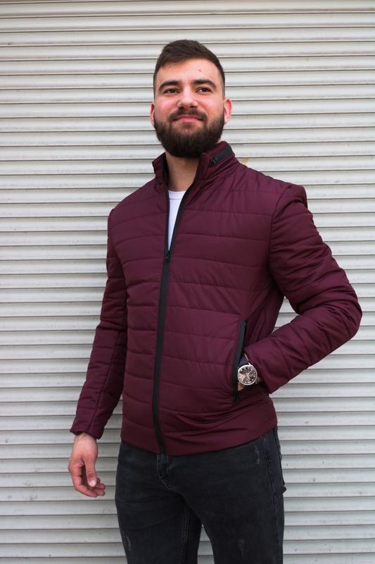 Мужская бордовая куртка — цена 1575 грн в каталоге Куртки Купить ...